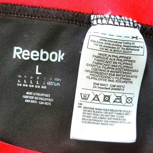 Reebok Playdry Women's Active Graphic Print Pants Tights Leggings Size L - Picture 14 of 15
